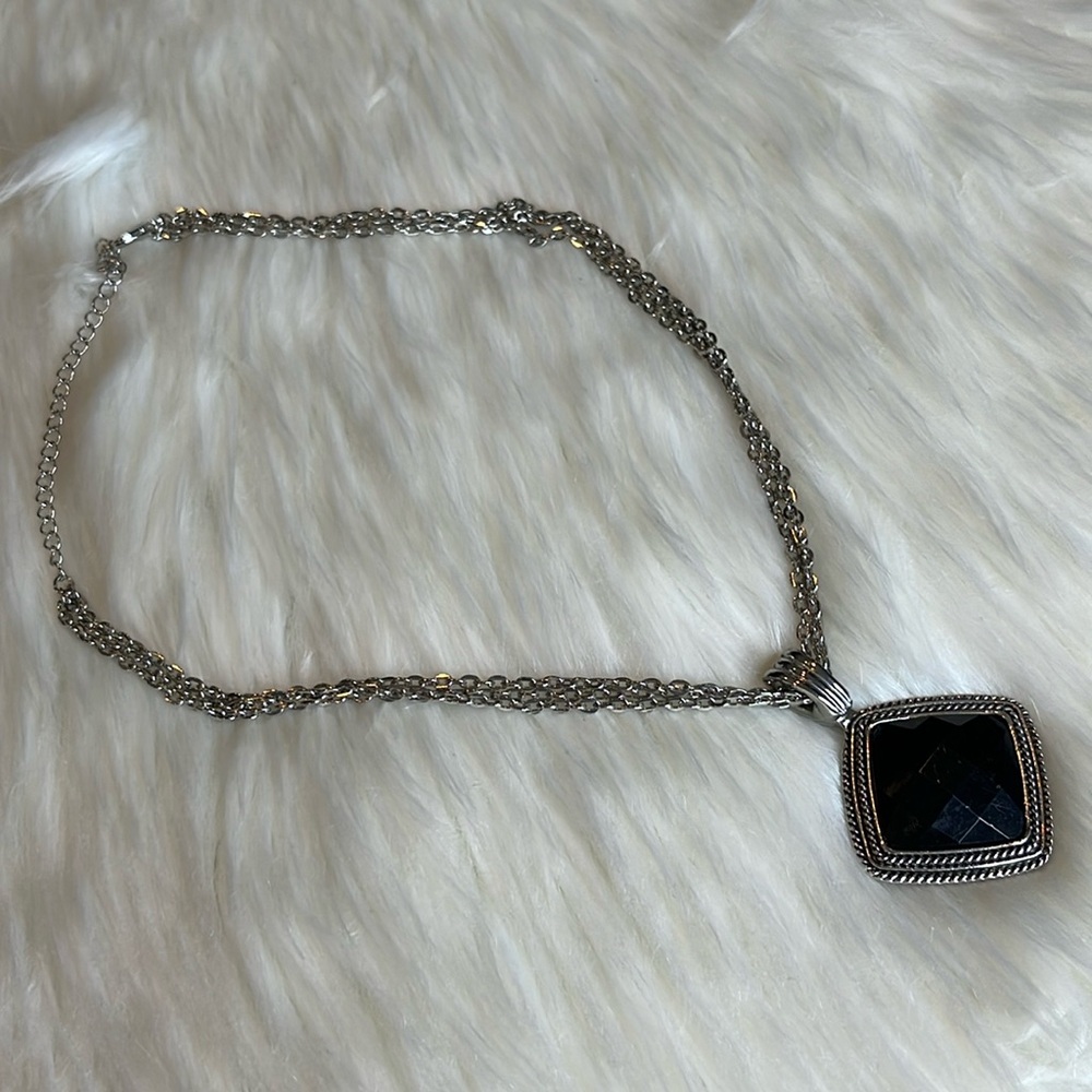 Dual sided statement necklace